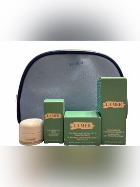 La Mer Navy and Dark Blue Men's Toiletry Bag
